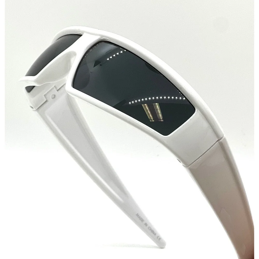 Sunglasses White Frame Black Lens High Fashion Modern Perfect Driving Shades New